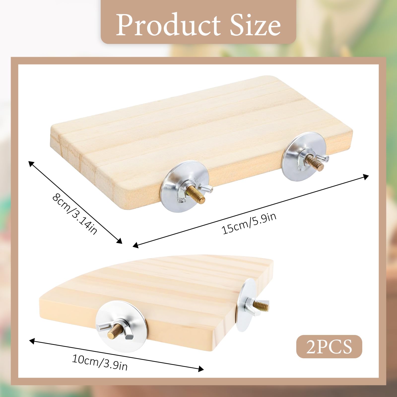 EupHHonycs bird perch fan shape 10cm supports active climbing and play.