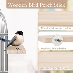 EupHHonycs perch assembly nuts washers ensures secure cage installation.