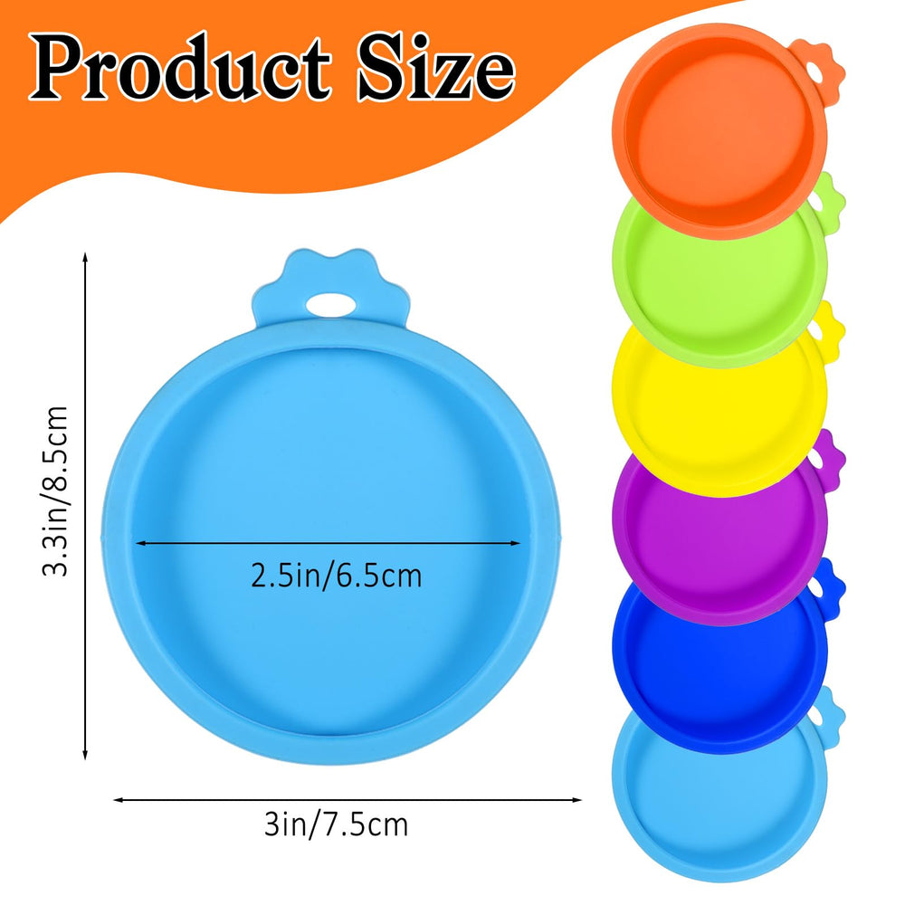 EupHHonycs silicone lid sealing small 3 oz cans keeps contents fresh.