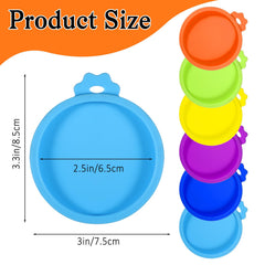 EupHHonycs silicone lid sealing small 3 oz cans keeps contents fresh.