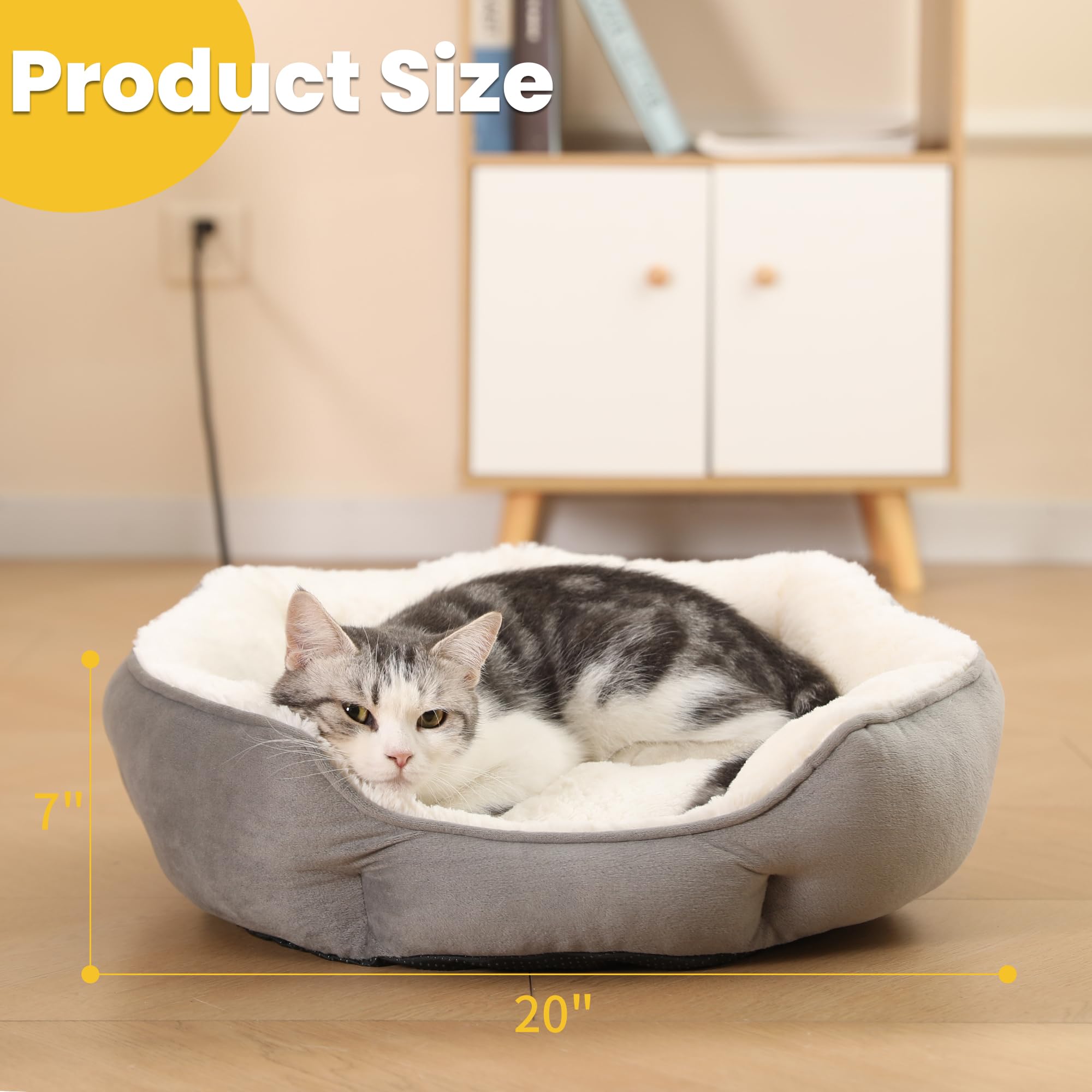 EursurePet bed non-slip bottom keeps it steady on any surface.