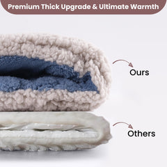 EursurePet self-warming bed indoors-outdoors scene demonstrates versatile use.
