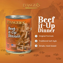 Evanger's Heritage Classics loaf texture served in bowl highlights palatability and easy portioning.