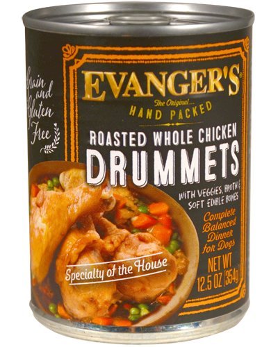 Evanger's Roasted Chicken Drumette can provides protein-rich daily meals for dogs.