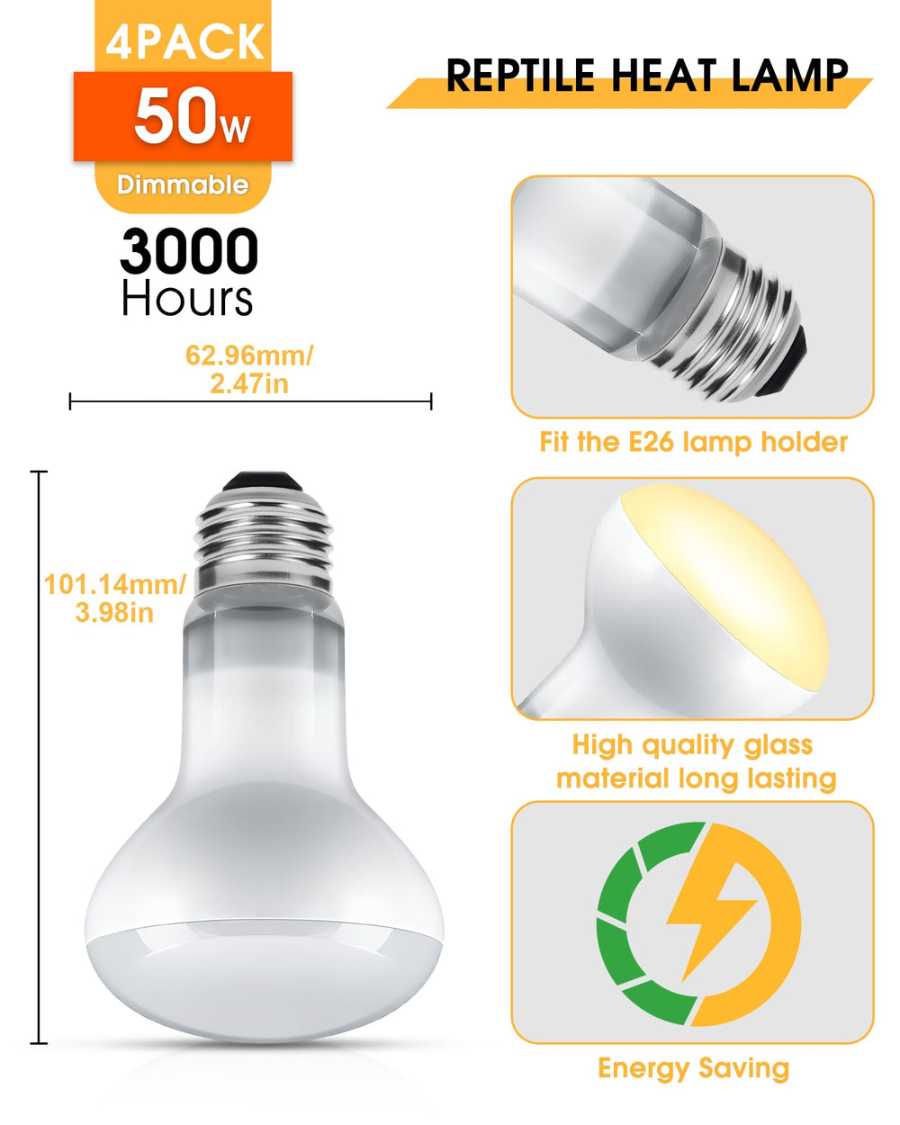 EvaStary 26-base socket fits standard lamp holders for easy setup