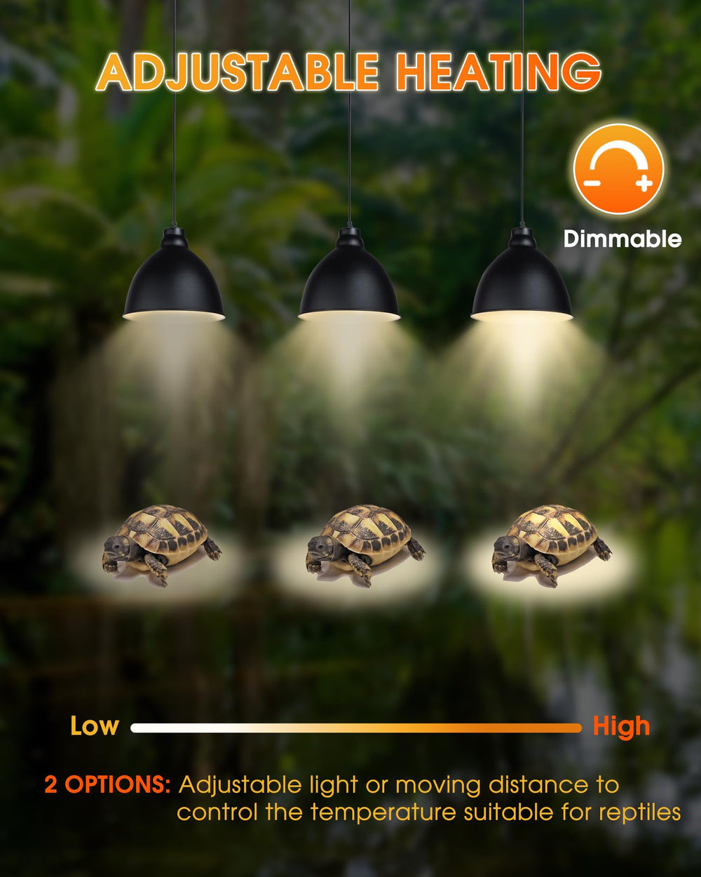 EvaStary explosion-proof glass bulb is durable for reptile heating