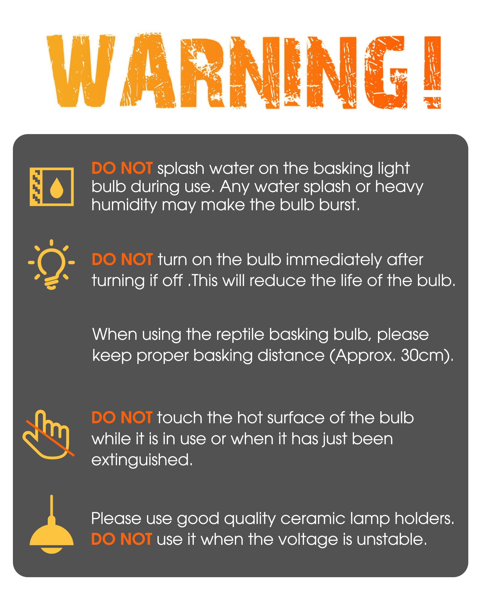 EvaStary 50W reptile heat lamp setup in terrarium for proper heat zoning