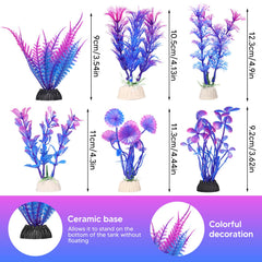 EVELOMO coral-plant-1 lifelike aquatic plant adds color and movement.