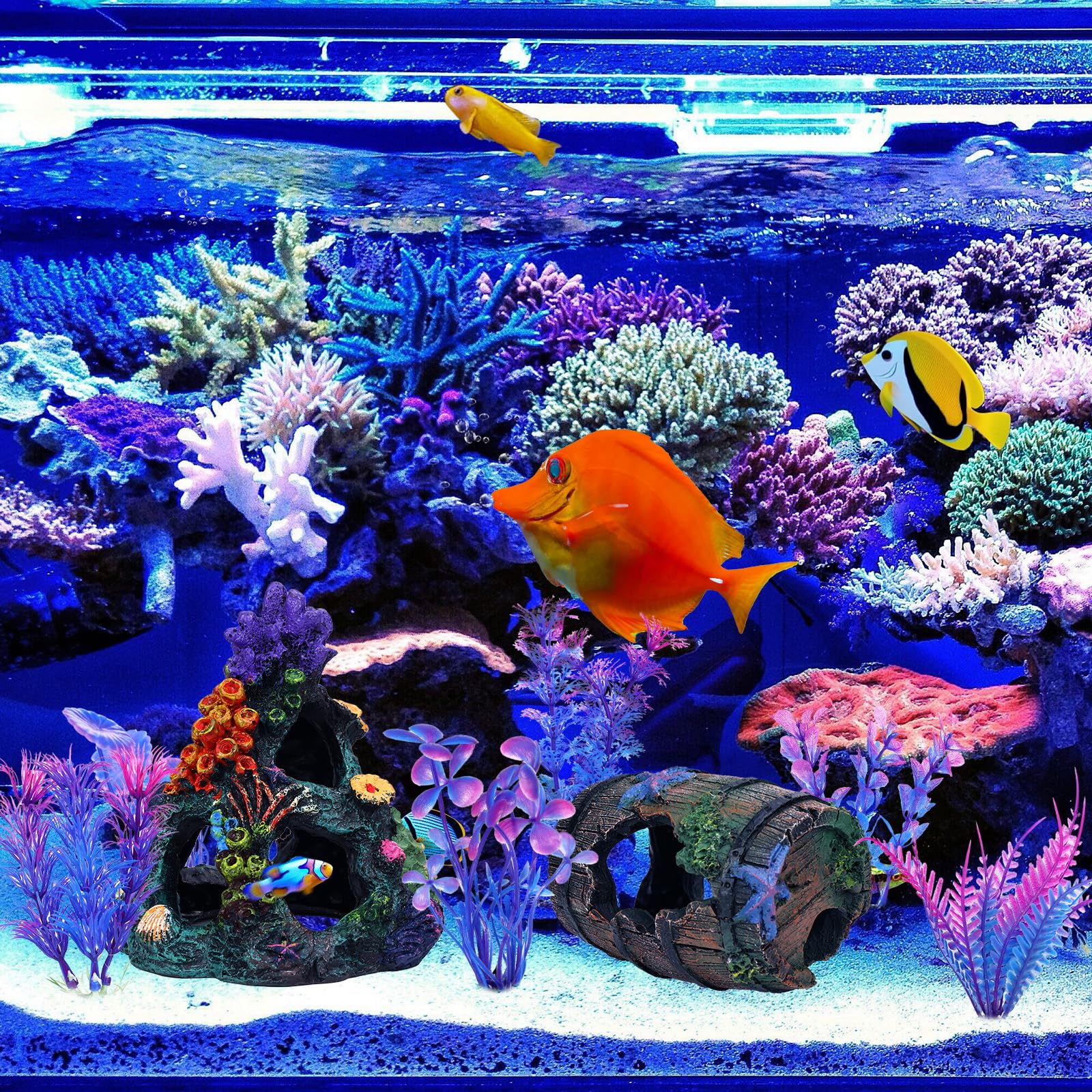 EVELOMO coral-plant-5 additional plant style boosts natural reef vibe.