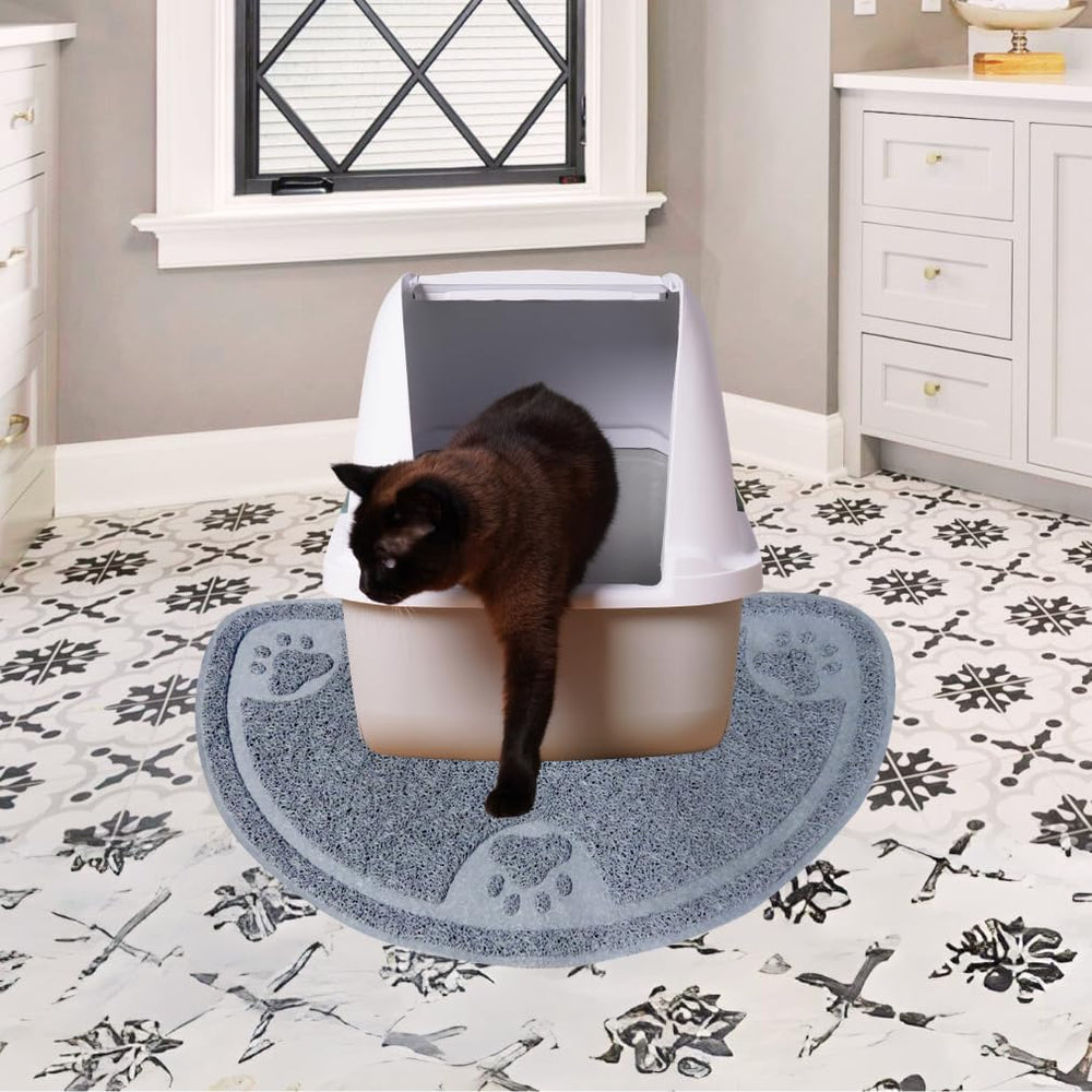 Evelots cat litter mat machine washable for easy cleaning.