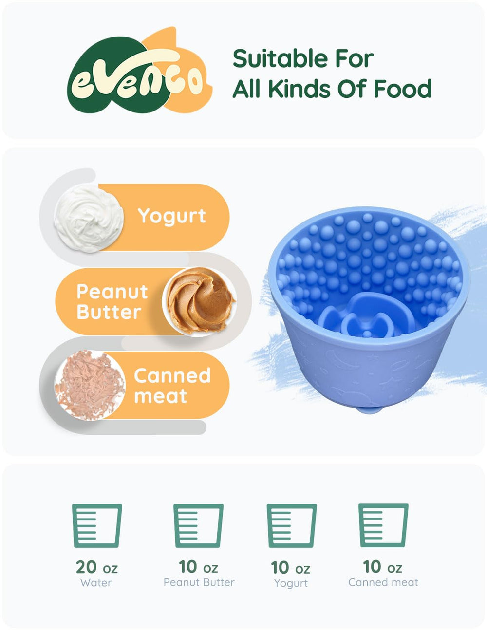 Evenco dishwasher-safe design proves easy cleaning after mealtime sessions