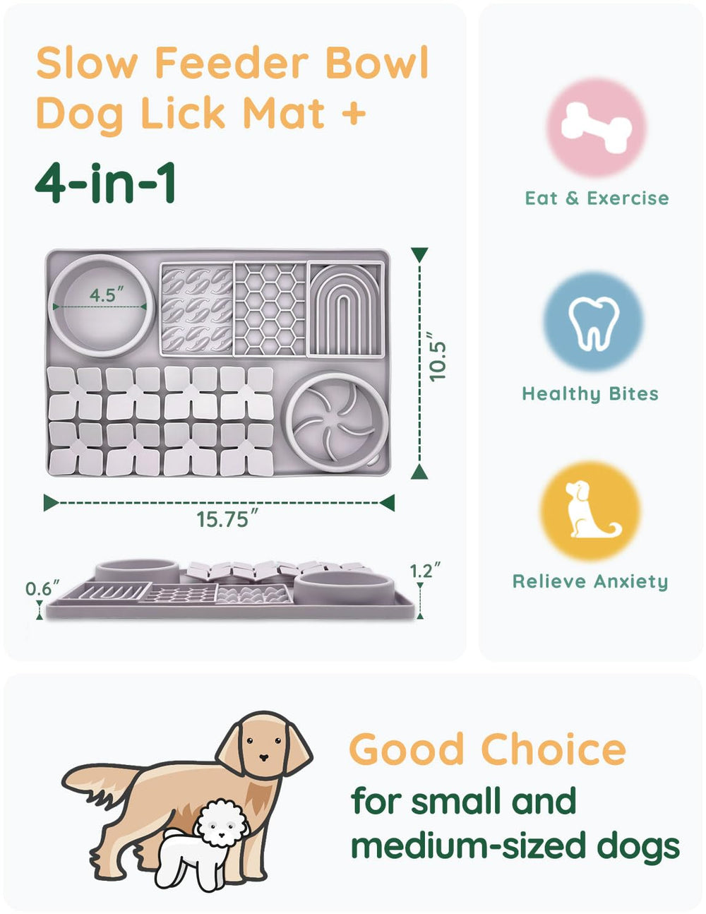 Evenco dog puzzle-lick mat enhances mental engagement during feeding and play.