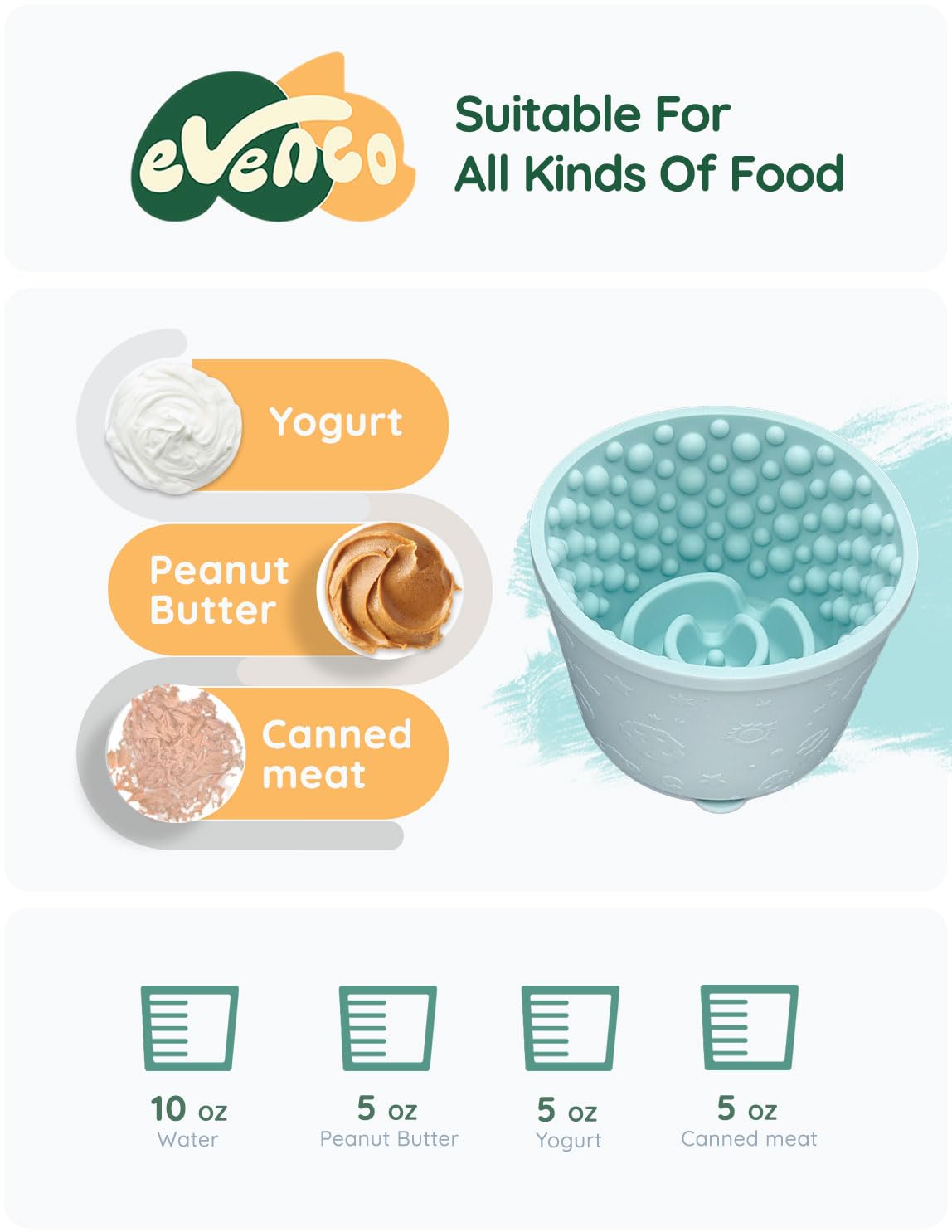 Evenco easy-clean design is top-rack dishwasher safe and microwave compatible