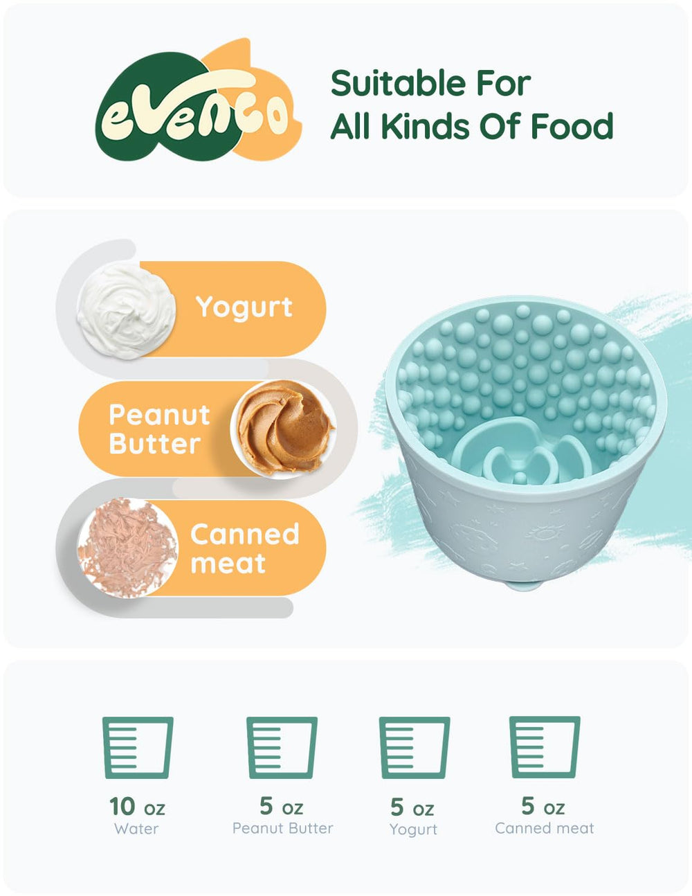 Evenco easy-clean design is top-rack dishwasher safe and microwave compatible
