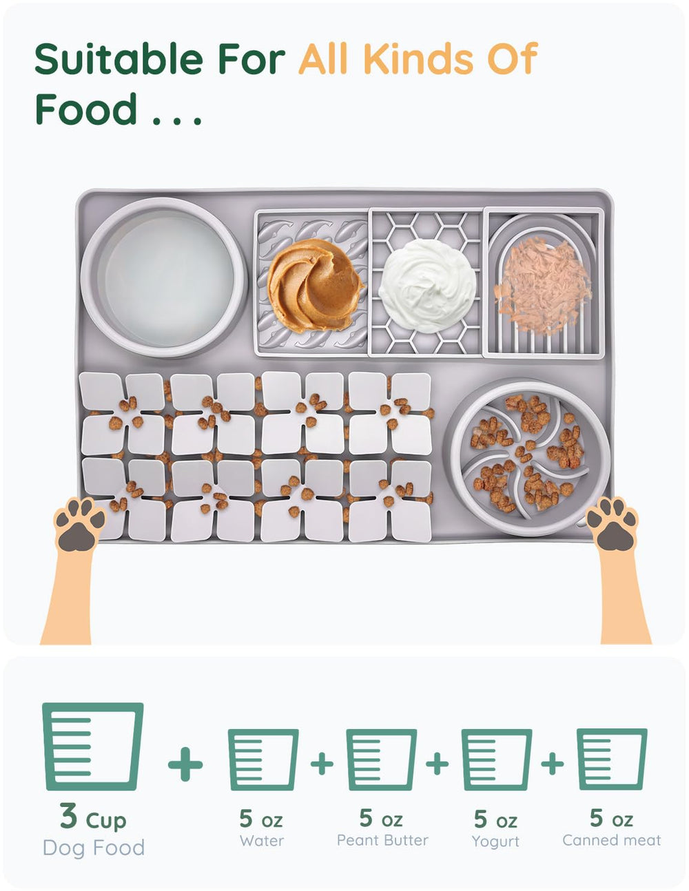 Evenco multi-use pet feeder supports anxiety relief and engagement beyond meals.