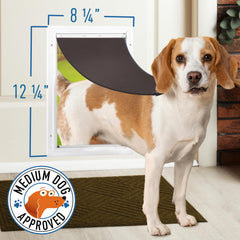 Weather-seal close-up on Evergreen flap highlights durable, weather-resistant protection against drafts