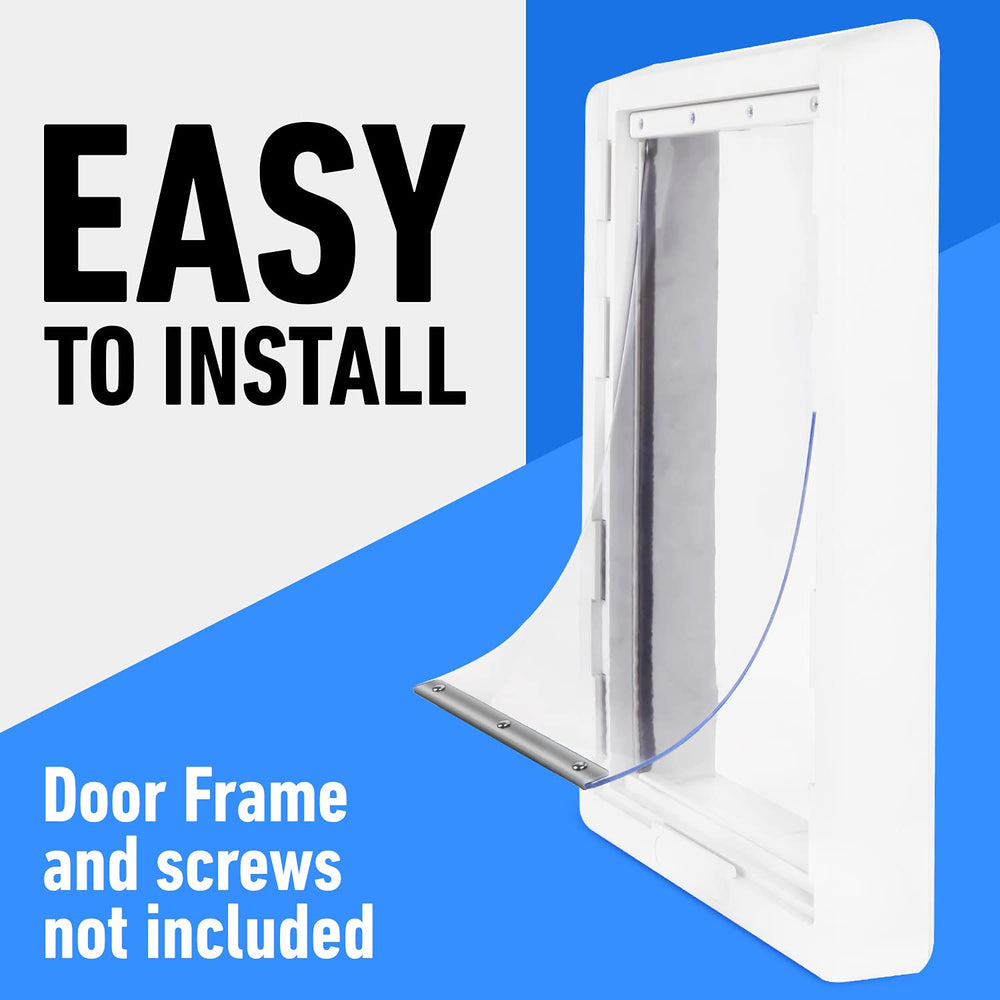 Evergreen Dog Door Replacement Flap four pre-drilled holes enable quick DIY installation.