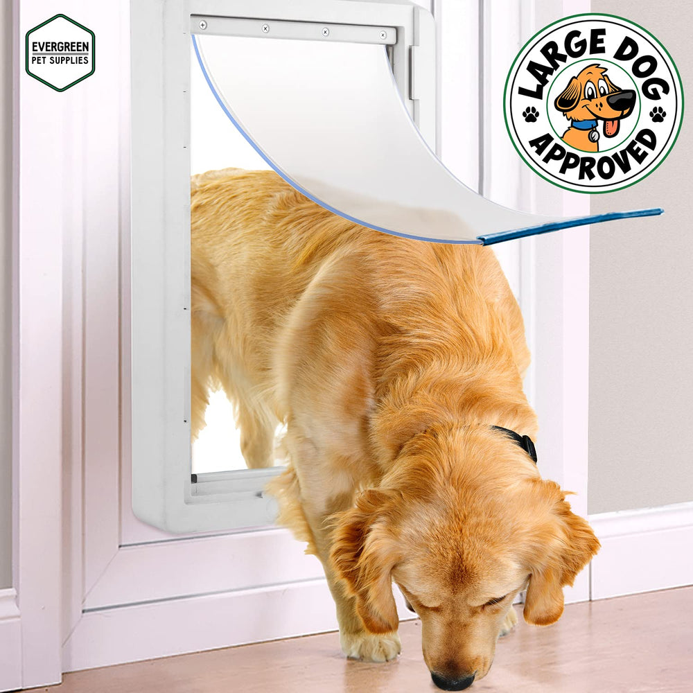 Evergreen Dog Door Replacement Flap installation guide highlights simple steps and minimal tools.