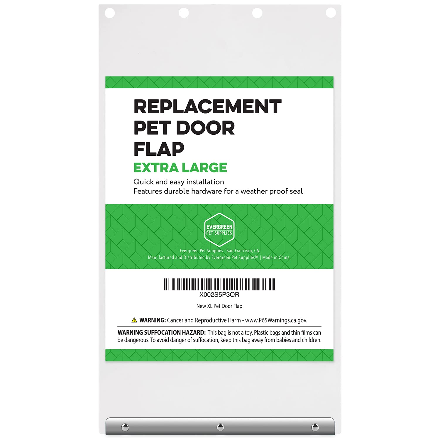 Evergreen Dog Door Replacement Flap solo pack focuses on replacement parts for easy upkeep.