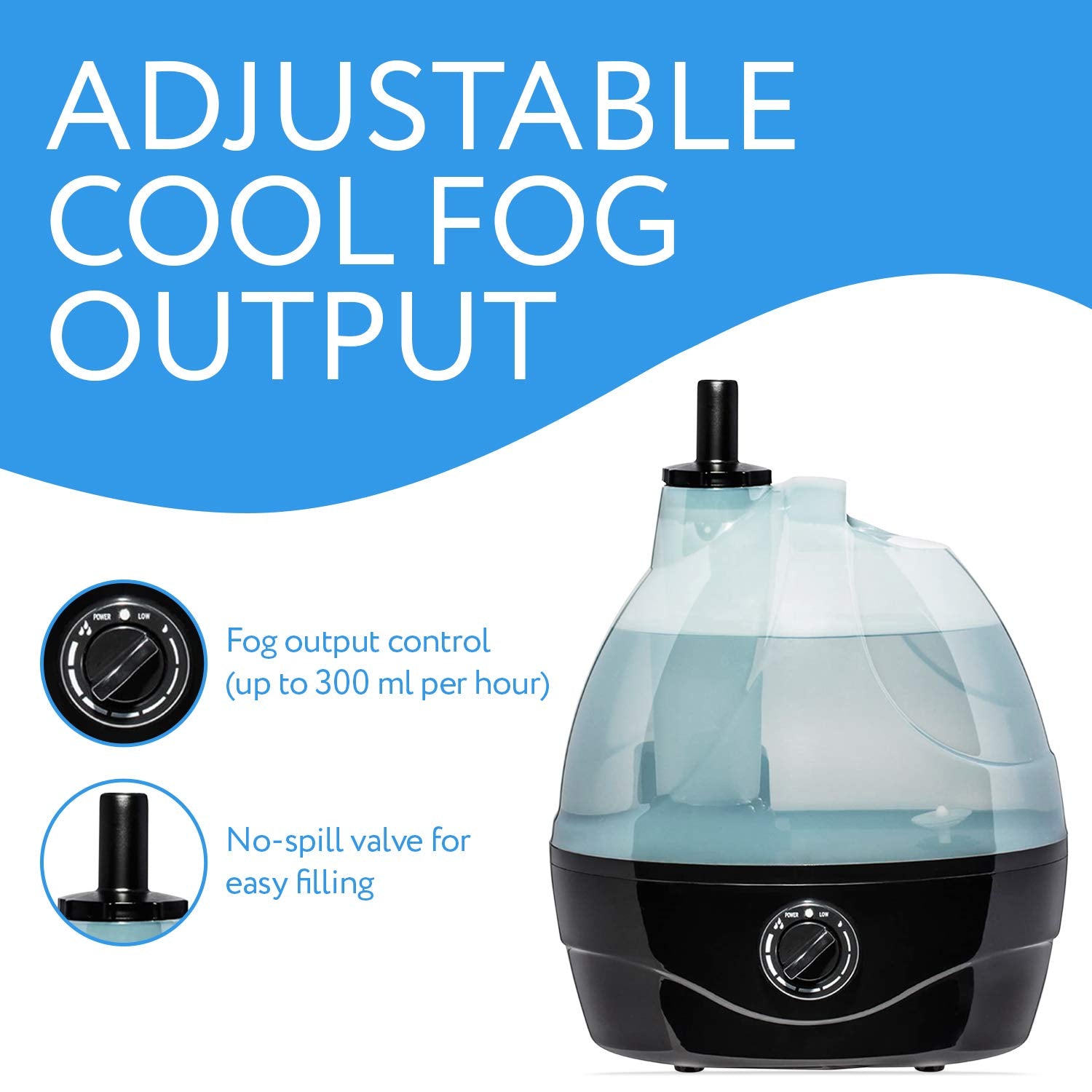Evergreen Pet Supplies reptile fogger no-spill valve simplifies refilling in tanks