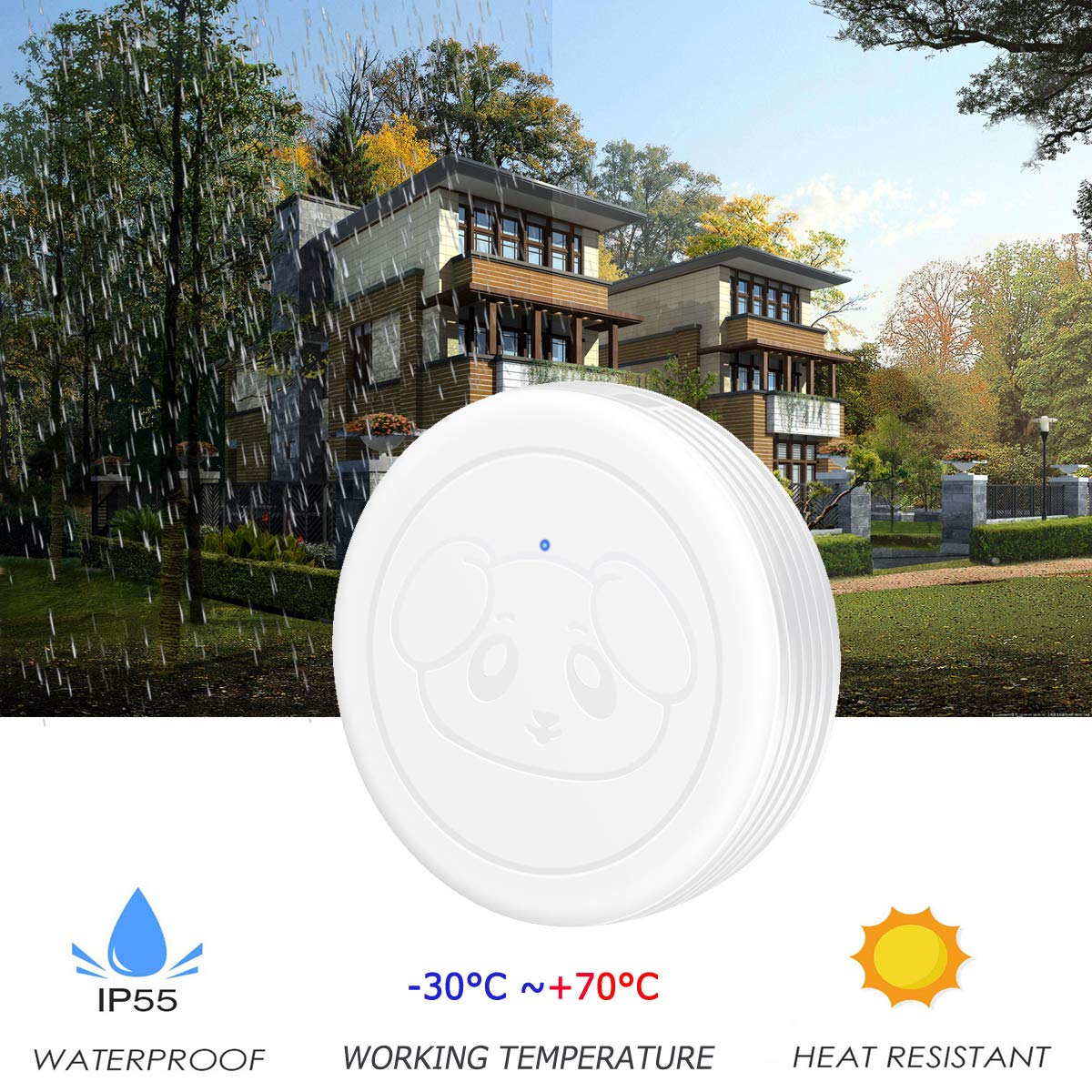 EverNary waterproof button close-up highlights outdoor durability.