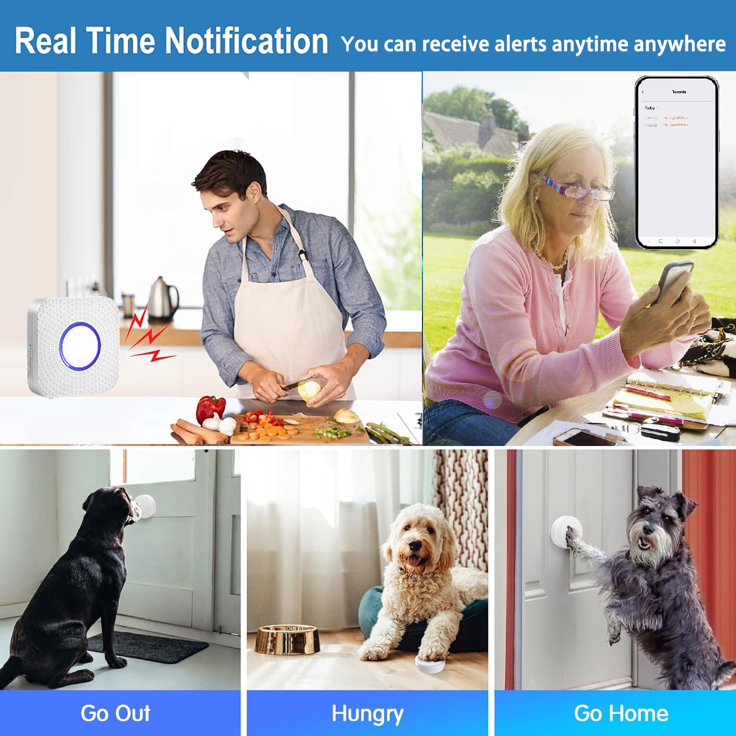 EverNary app-notifications image demonstrates remote alerts to your phone
