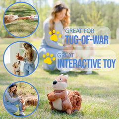 everyday joy durable enrichment dog toy plush stays soft yet strong for hours of play