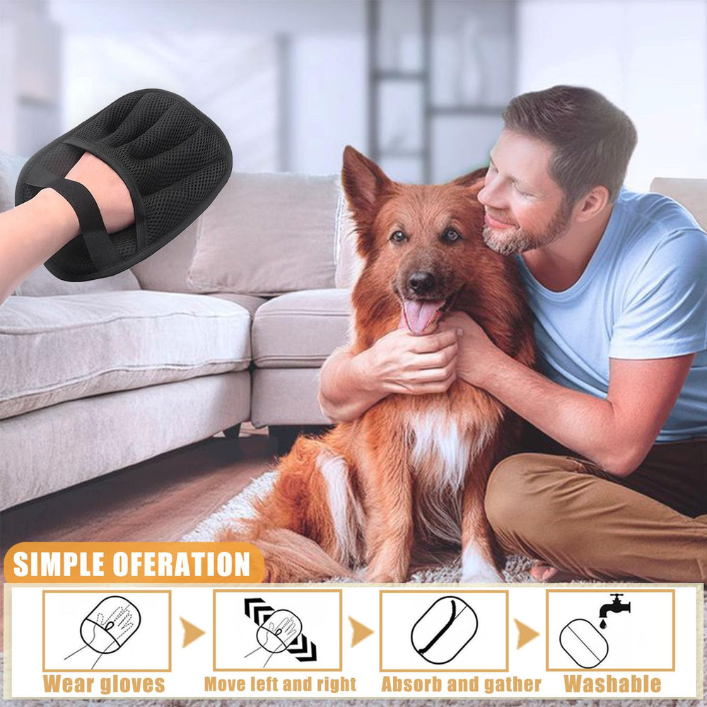 2PCS Pet Hair Removal Glove ideal for everyday cat and dog owners.