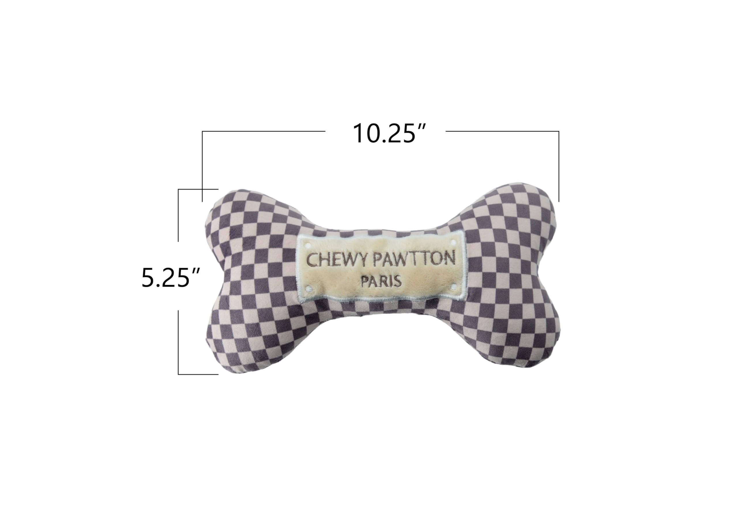 Everything Chic ChewyPawtton plush fabric detail highlights soft durable material