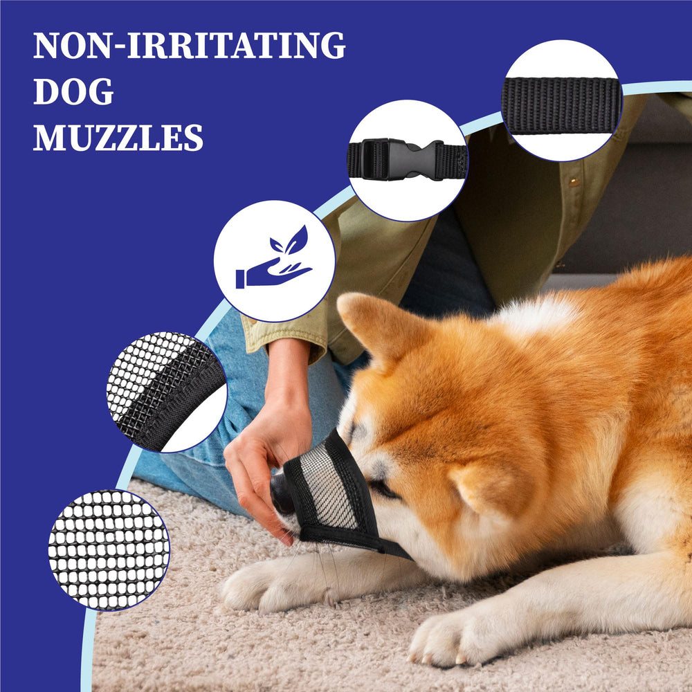 Evollax easy-clean dog muzzle shown after use for quick maintenance