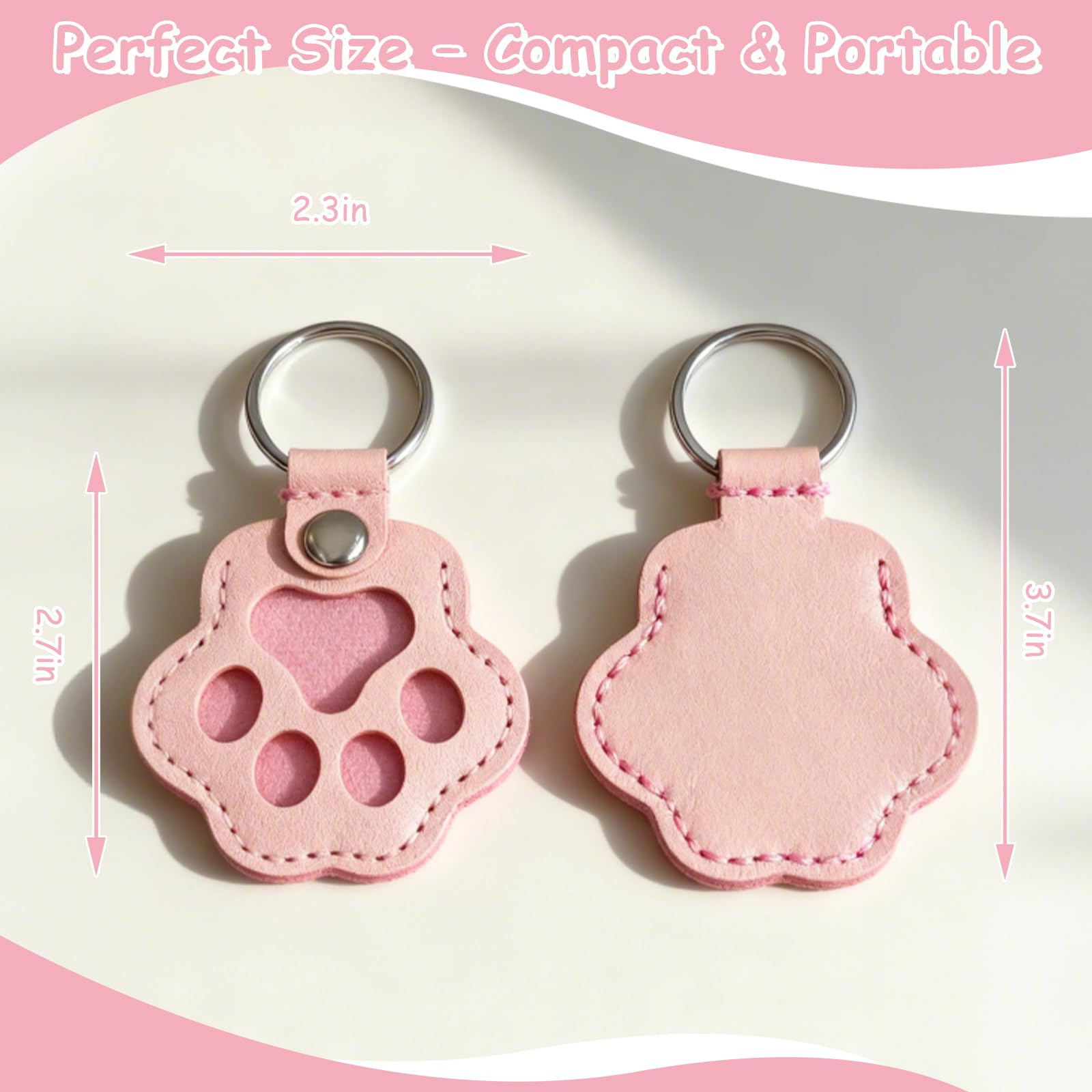 Evowatt paw keychain leather texture reveals craftsmanship and durability.