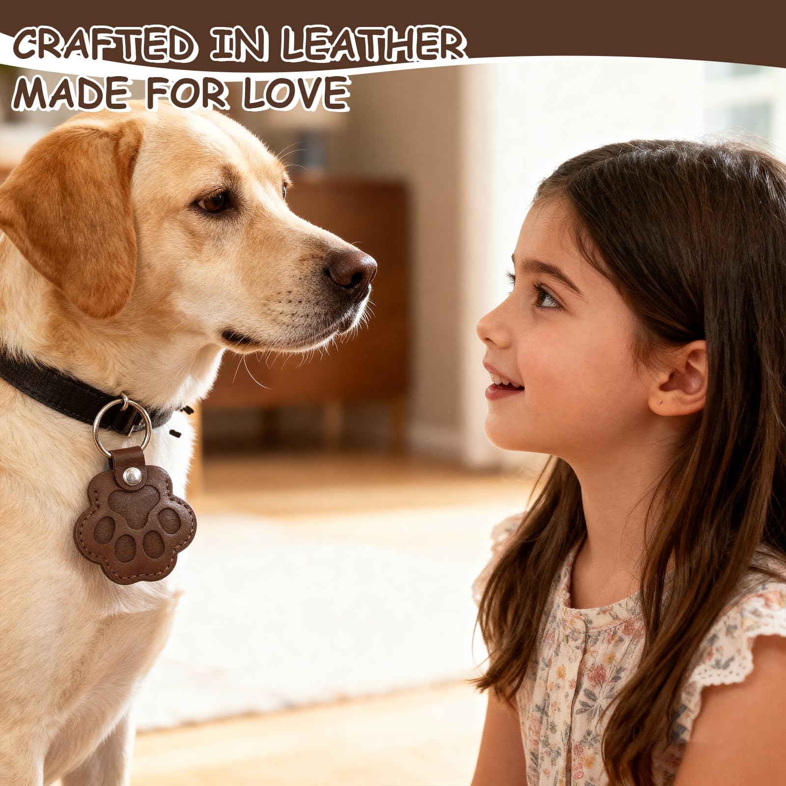Evowatt paw-shape leather keychain on bag shows portable keepsake
