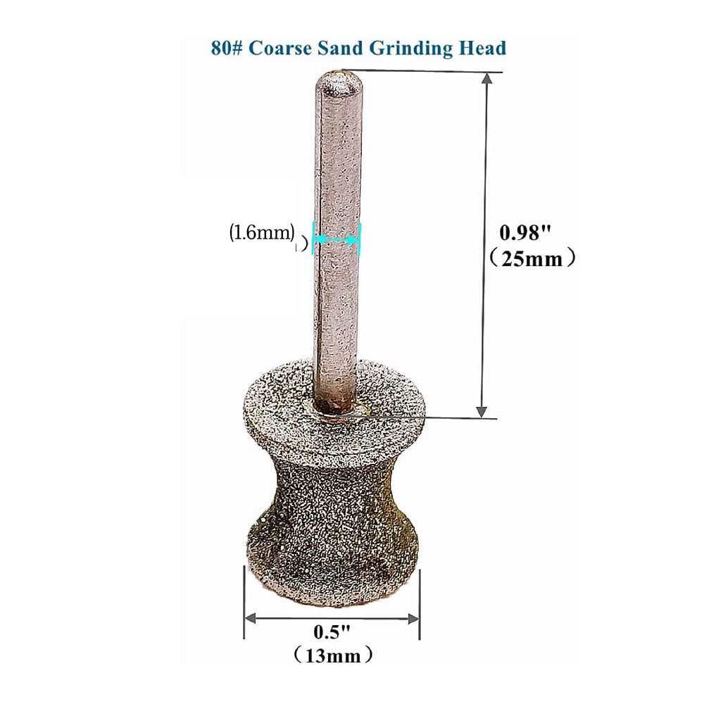 Evrblock diamond dog nail grinder bits on a Dremel tool offer smooth trimming.