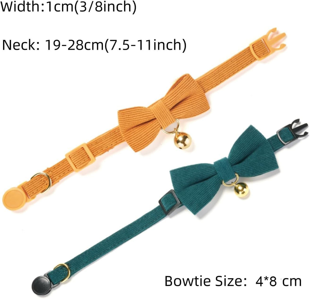 Ewinoom bowtie removable feature on cat collar for versatile style