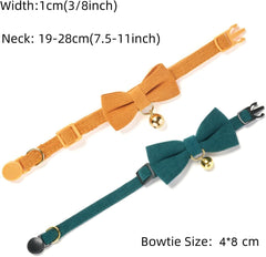 Ewinoom bowtie removable feature on cat collar for versatile style