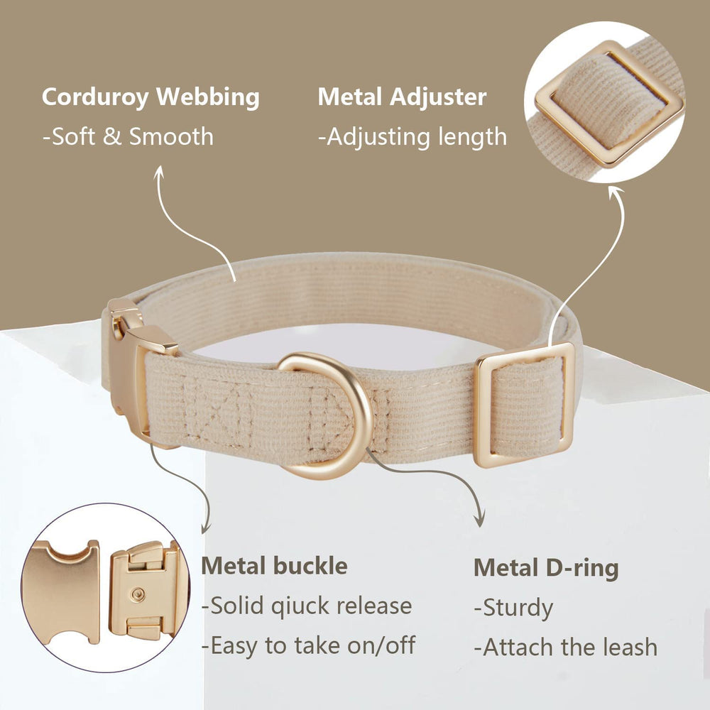 Ewinoom 5ft dog leash in beige with durable clip for errands.
