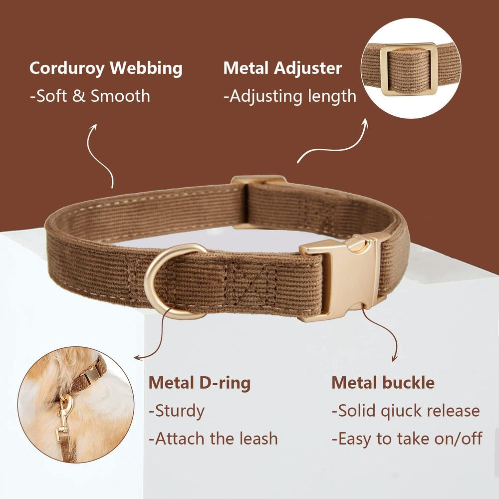 Ewinoom dog leash 5ft brown for reliable control on outdoor adventures