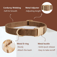 Ewinoom dog leash 5ft brown for reliable control on outdoor adventures