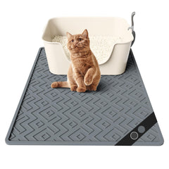 EWX Cat Litter Mat 28x20 traps litter, keeping floors cleaner after every scoop