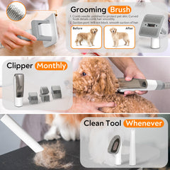 ExcegBot anti-clog suction in action shows clean airflow for efficient grooming