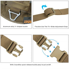 EXCELLENT ELITE SPANKER harness handle closeup highlights sturdy grip for assistance