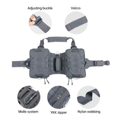 EXCELLENT ELITE SPANKER dog pack back with MOLLE system for extra gear