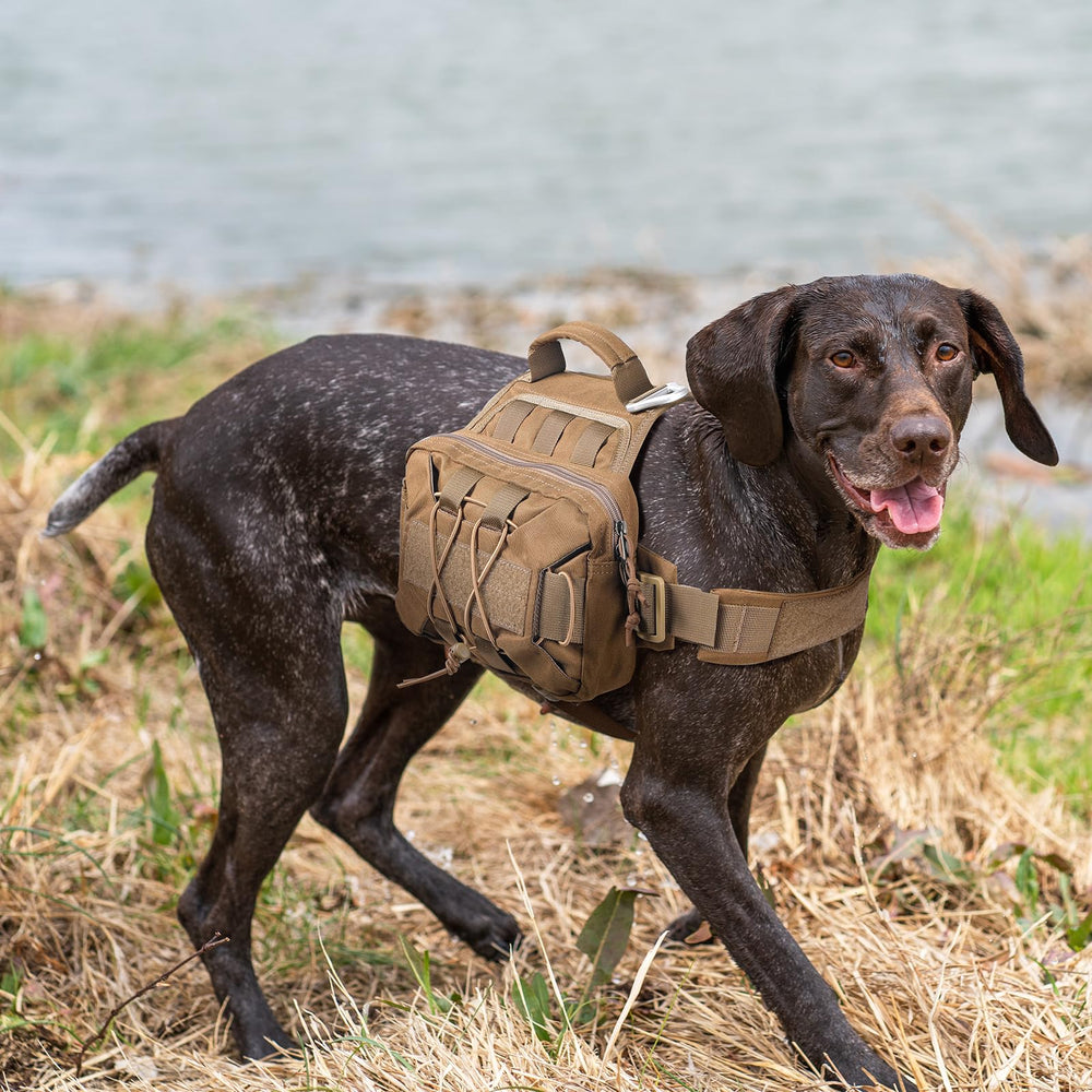 EXCELLENT ELITE SPANKER Dog Pack 900D nylon withstands rugged adventures.