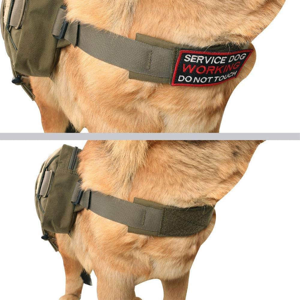 EXCELLENT ELITE SPANKER Dog Pack ID patch panel for personalization.
