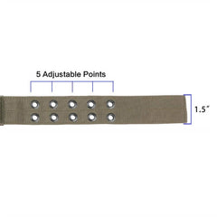 EXCELLENT ELITE SPANKER double-buckle close-up for reliable length adjustment.