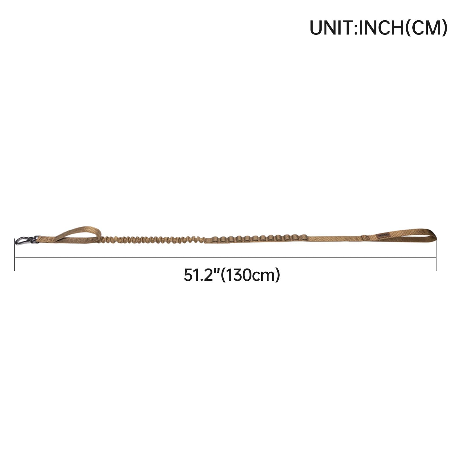 EXCELLENT ELITE SPANKER dual-handle leash close-up, provides quick training control.