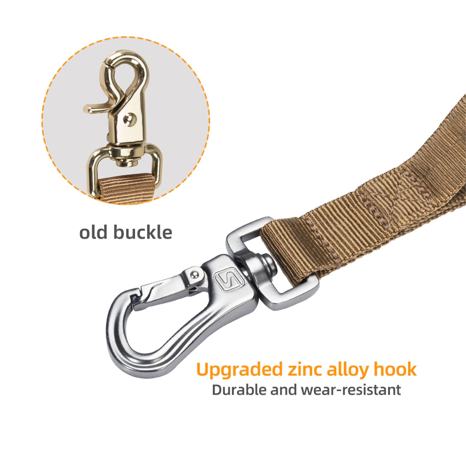 EXCELLENT ELITE SPANKER sturdy metal hook and attachment for collars or vests.