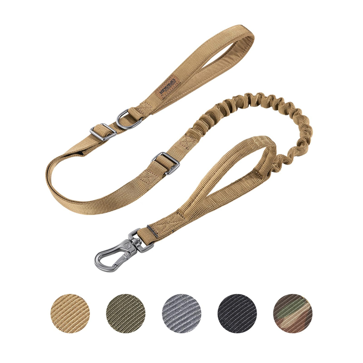 EXCELLENT ELITE SPANKER tactical leash closeup of durable buckle for rugged daily use.
