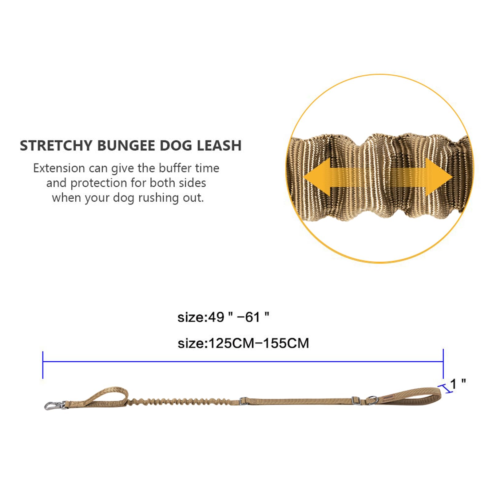 EXCELLENT ELITE SPANKER dual-handle design provides secure, comfortable control during walks.