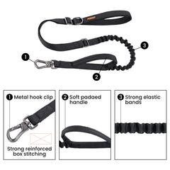 EXCELLENT ELITE SPANKER leash-extended-length shows adjustable 49-61 inches for versatile training.